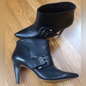 Black Nine West Heeled Booties